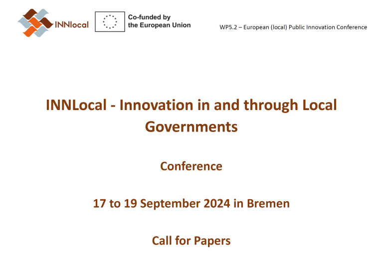 Call for Papers – European (Local) Public Innovation Conference