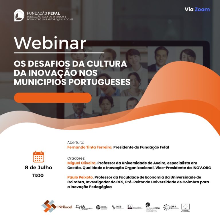 Upcoming Webinar: The Challenges of Innovation Culture in Portuguese Municipalities