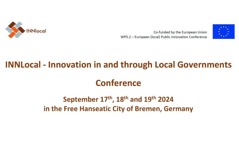 Join us for the INNLocal – Innovation in and through Local Governments Conference!